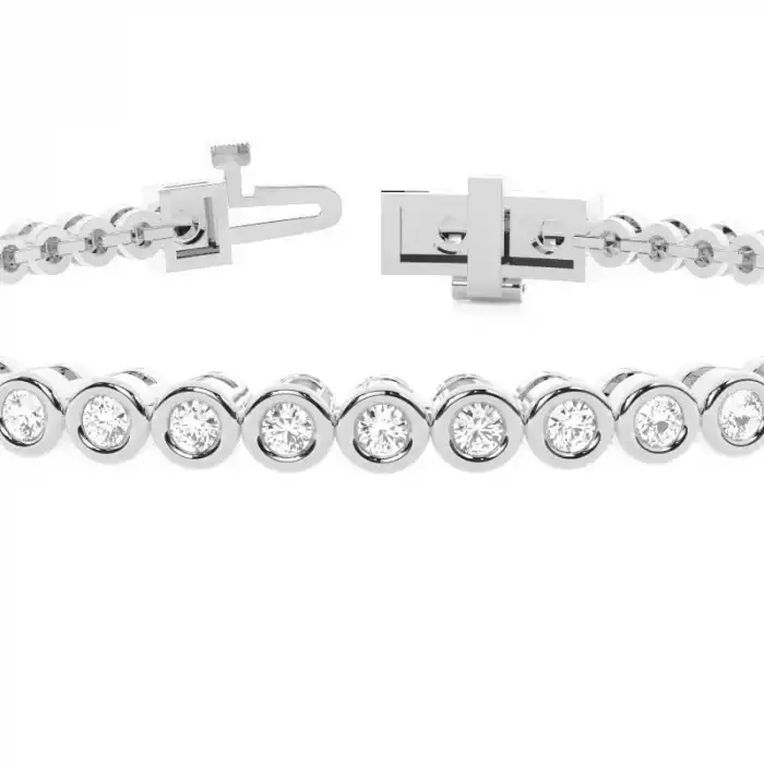 White Gold Evening Diamond Bracelets