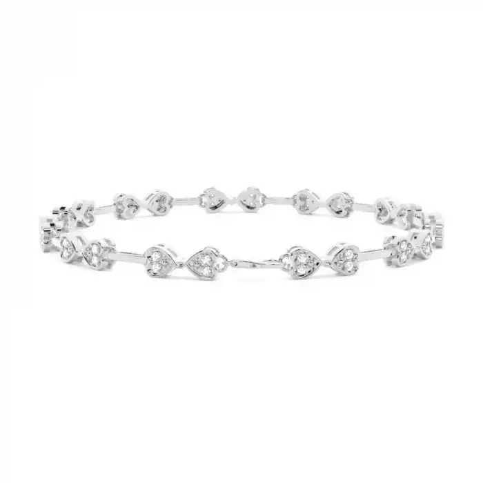 White Gold Evening Diamond Bracelets