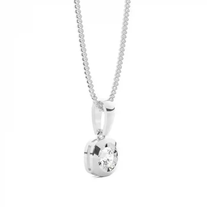 White Gold Everyday Diamond Pendants