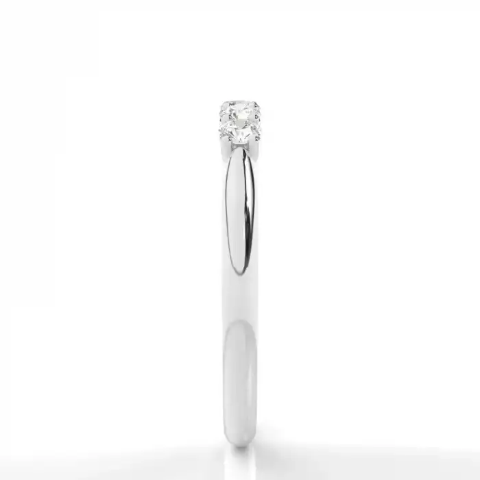 White Gold Five Stone Diamond Rings