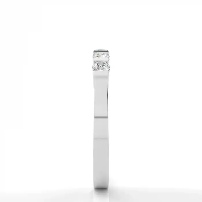 White Gold Five Stone Diamond Rings