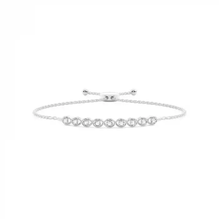 White Gold Friendship Diamond Bracelets