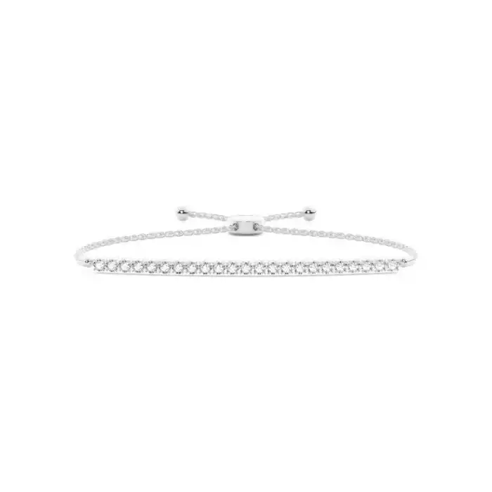 White Gold Friendship Diamond Bracelets