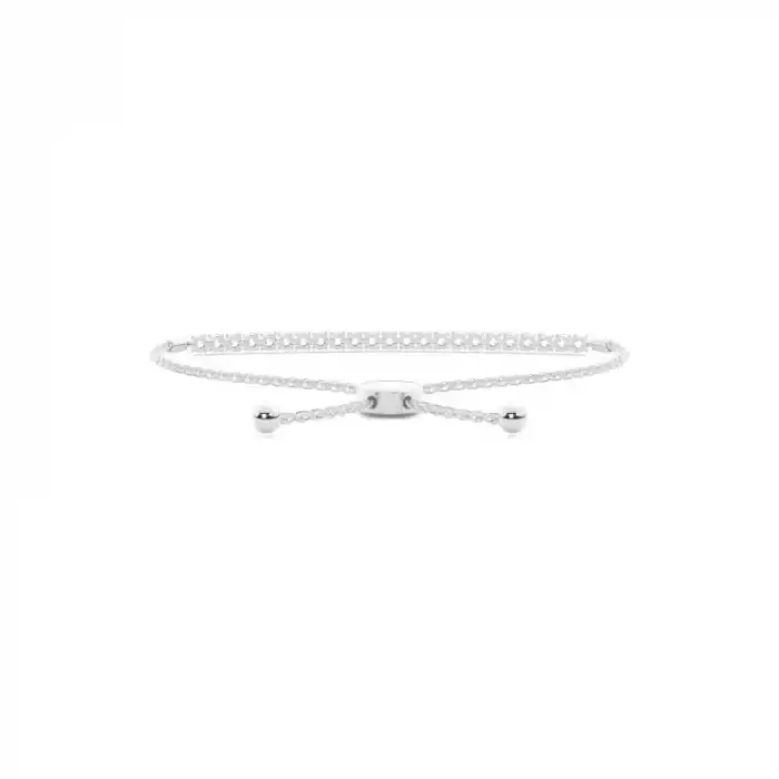 White Gold Friendship Diamond Bracelets