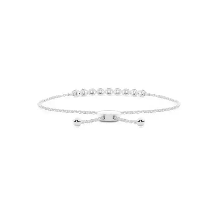 White Gold Friendship Diamond Bracelets