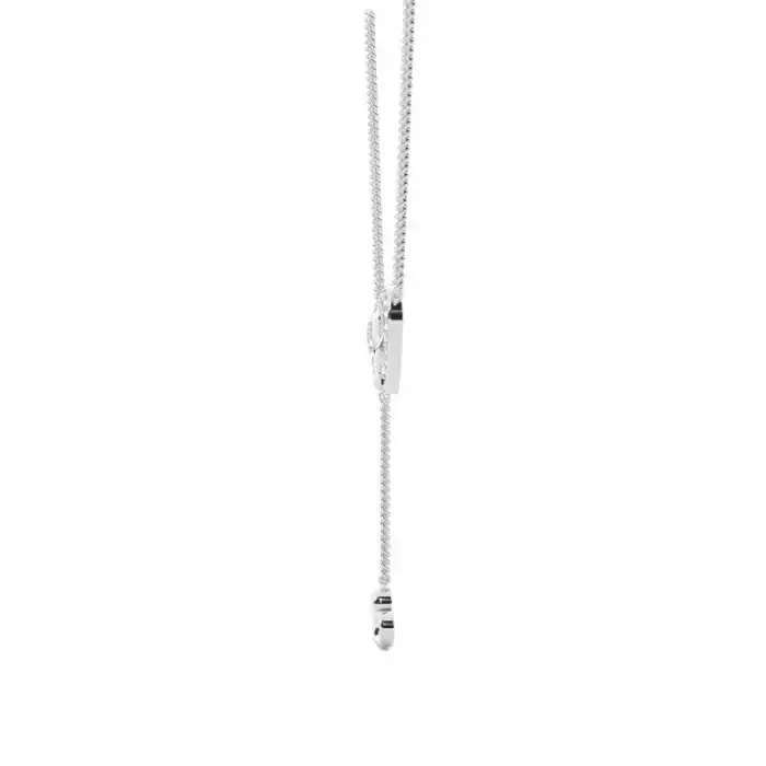 White Gold Heart Diamond Pendants