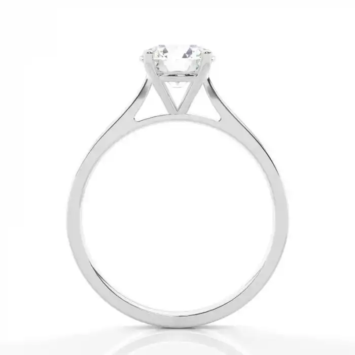 White Gold Solitaire Diamond Engagement Rings