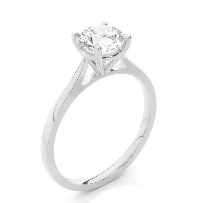 White Gold Solitaire Diamond Engagement Rings