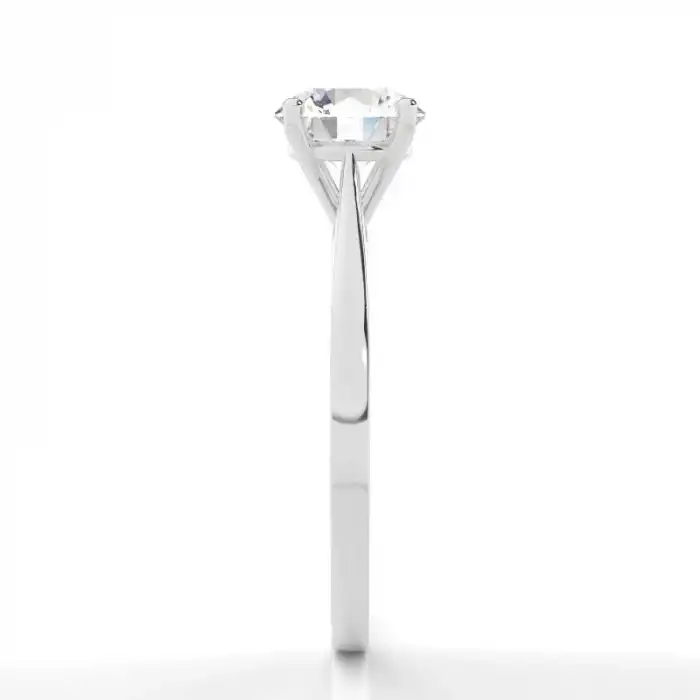White Gold Solitaire Diamond Engagement Rings