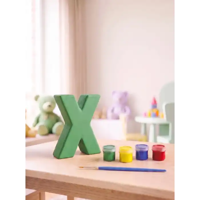 X Harfi Taş Boyama Hobi Seti
