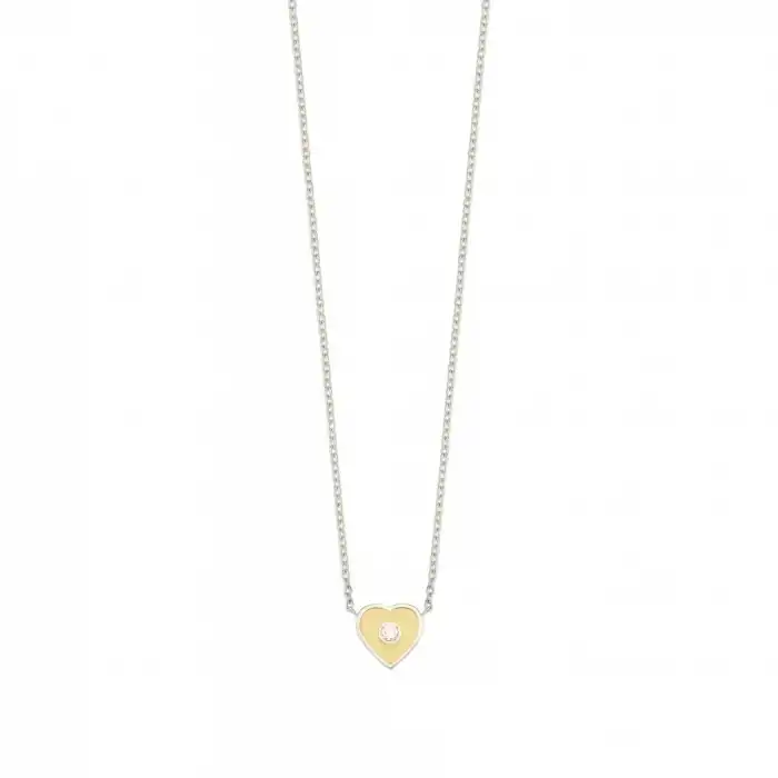 Yellow Amour Heart Necklace