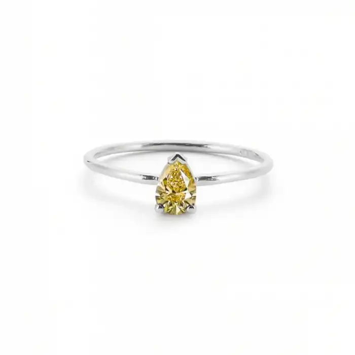 Yellow Grand Drop Ring
