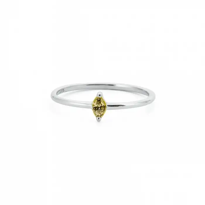 Yellow Marquise Ring