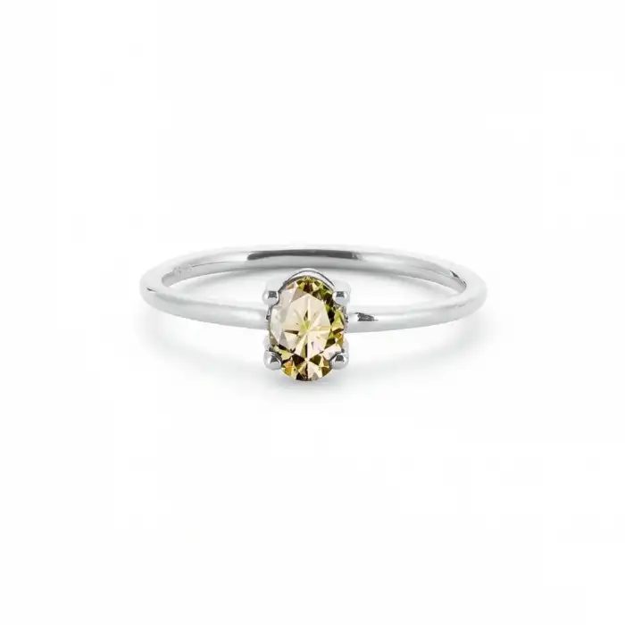 Yellow Pure Oval Ring