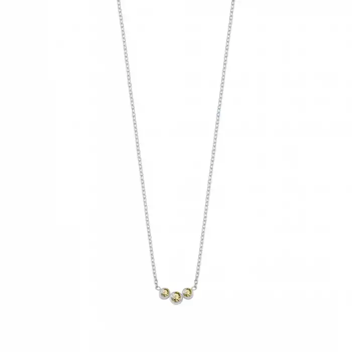 Yellow Trio Minimal Necklace