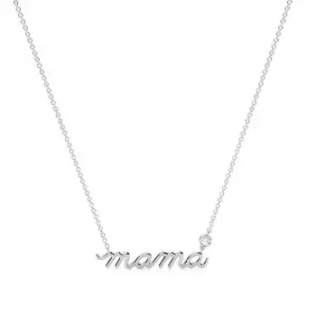 Mama Solitaire Necklace