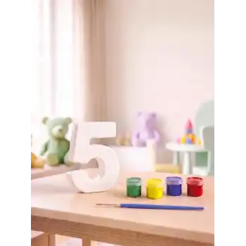 5 Rakamı Taş Boyama Hobi Seti