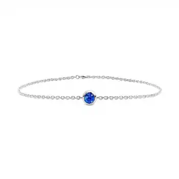 Blue Aura Solitaire Bracelet