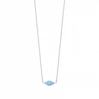 Blue Eye Diamond Necklace