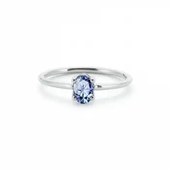 Blue Pure Oval Ring