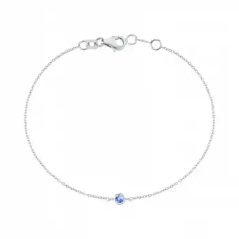 Blue Solitaire Bracelet