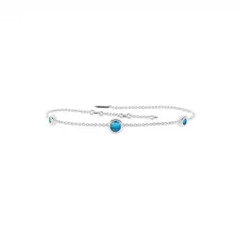 Blue Trio Minimal Bracelet