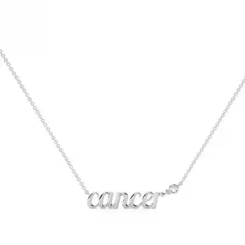 Cancer Solitaire Necklace