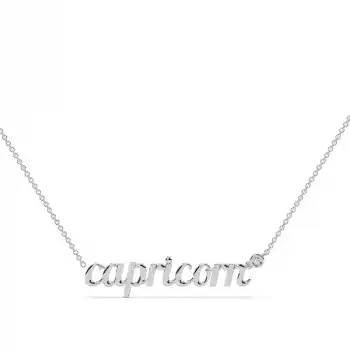 Capricorn Solitaire Necklace