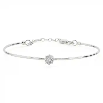 Delicate Flower Diamond Bracelet