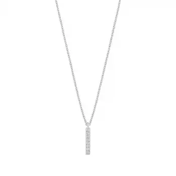 Diamond Bar Pendant Necklace