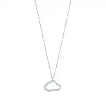 Diamond Cloud Pendant Necklace