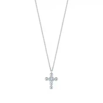 Diamond Cross Pendant Necklace