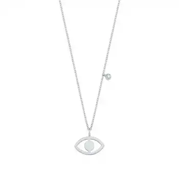 Diamond Eye Pendant Necklace