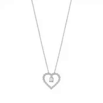 Diamond Heart Pendant Necklace