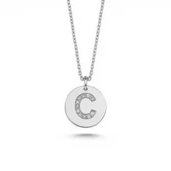 Diamond Letter C Pendant Necklace