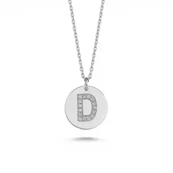 Diamond Letter D Pendant Necklace