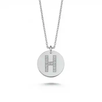 Diamond Letter H Pendant Necklace