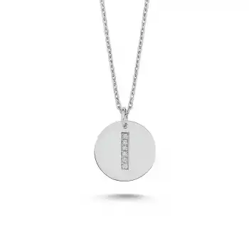 Diamond Letter I Pendant Necklace