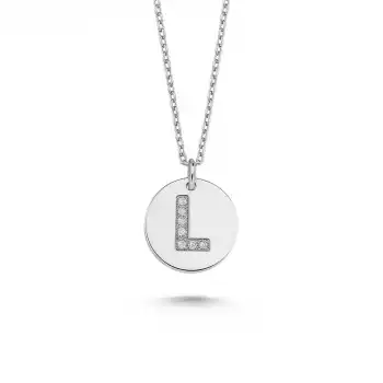 Diamond Letter L Pendant Necklace