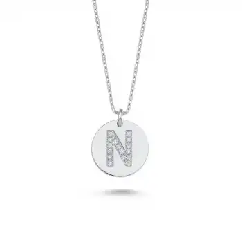 Diamond Letter N Pendant Necklace