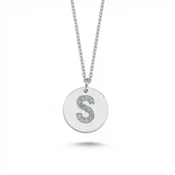 Diamond Letter S Pendant Necklace
