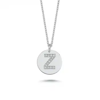 Diamond Letter Z Pendant Necklace