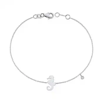 Diamond Seahorse Bracelet
