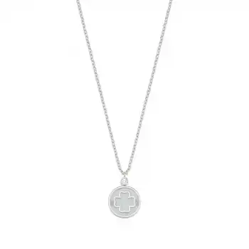Diamond White Clover Pendant Necklace