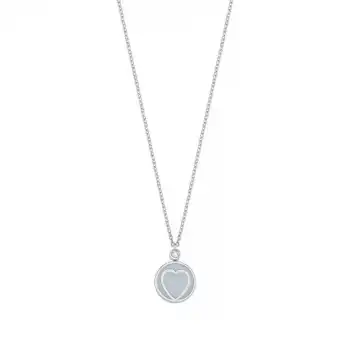 Diamond White Heart Pendant Necklace