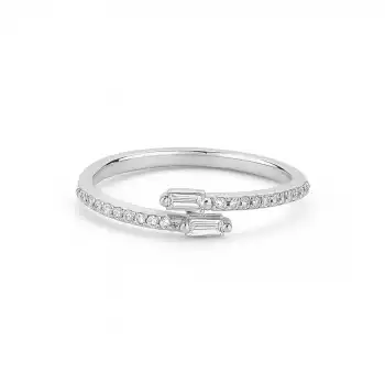 Double Baguette Diamond Band Ring