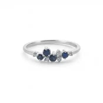 Elegant Sapphire and Diamond Ring