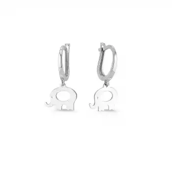Elephant Charm Earrings