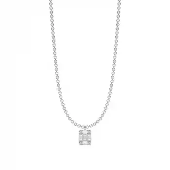Emerald Square Necklace