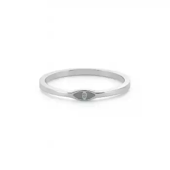 Eye Motif Frost Enamel Diamond Ring